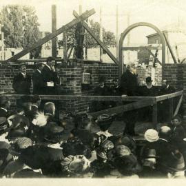 Laying foundation stone, St. Pauls, Devonport