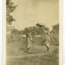 Winnowing grain