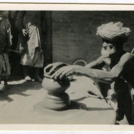 A potter at work