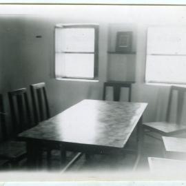 "Male nurses' common room, 1949"