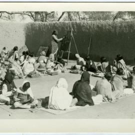 Outdoor class of unidentified Girls' School