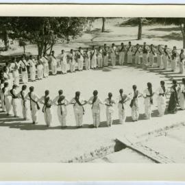 Unidentified students during a drill exercise
