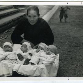 Quadruplets born at Paak Hok Tung Refugee Camp, 1939