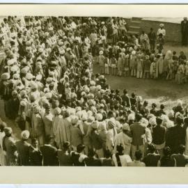 Open-air service at the amphitheater, Kharar Boys' High School