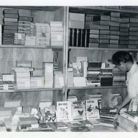 Miss Saunders In The Press Bookshop.