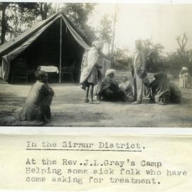 Rev.J.L.Gray's Camp In The Sirmur District.