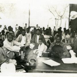 In The Mela Meeting Tent.