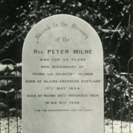 Headstone Of Rev.Peter Milne(Snr).