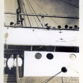 A.Lilburn & F.Wilson Leaving On The Awatea.