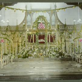 St. Paul's Church, Invercargill decorated for a wedding