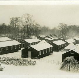 Hutments in the snow 
