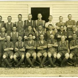 E. J. Tipler in group photograph at Trentham Camp
