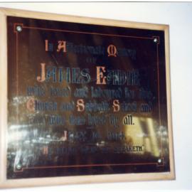 Church fitting in Wanganui East, St. James' Church