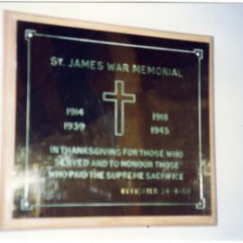 Church fitting in Wanganui East, St. James' Church