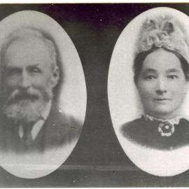 Portraits of an unidentified man and woman