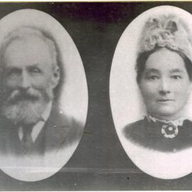 Portraits of an unidentified man and woman
