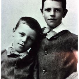 William Luther Moore and Stuart Alexander Moore, studio portrait, 1886 