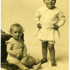 Charlie and Peter Moore, studio portrait