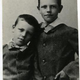 William Luther Moore and Stuart Alexander Moore, studio portrait, 1886 