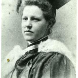 Mary Emelia Moore, graduation portrait