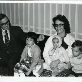 Reverend Simon Rae, Marion B. Rae and their children, Katherine, Andrew and Fiona