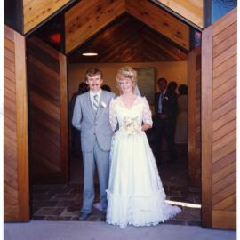 Neil and Roslyn Foster (nee Harris) on their wedding day, 1988