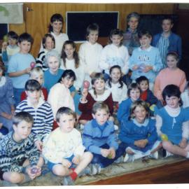 St. Enoch's Sunday School children with teacher Mary Brown and Rosemary Harris 