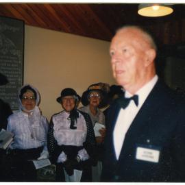 "Entering into the spirit of things," group portrait
