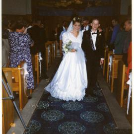 Wanda Hughes weds Reece Foster, St. Enoch's Church