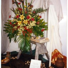 "Jesus the Carpenter," St. Enoch's Church display