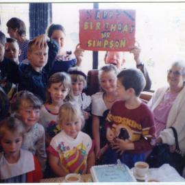 Bob Simpson's 80th Birthday celebrations, Sunday School children