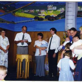 Baptism of David John Rout Junior, St. Enoch's Church