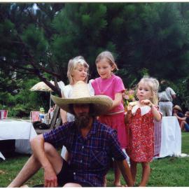 "Charming host," Bill Kent, Lucy Kent Brown, Genevive Kent Brown and Rose Kent Brown, 1992