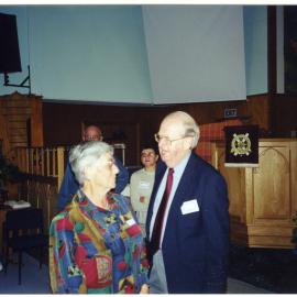Ngaire Guy, Reverend Denis Gordon, Bob Goodger, Robyn Goodger and Lynn Goodger, St. Enoch's Church