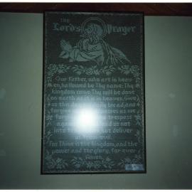 Crocheted 'Lord's Prayer,' Belle Burr, St. Enoch's Church