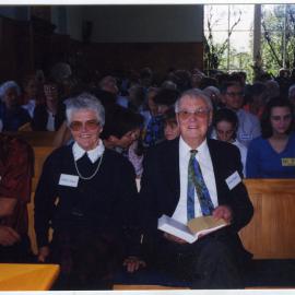 Reverend Ian Muir, Helen Muir and Malcom Muir, St. Enoch's Church