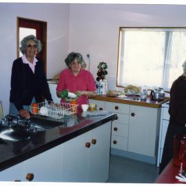 Win Smith, Dorothy Finlay and Ettie Lang-Parris help out, St. Enoch's Church