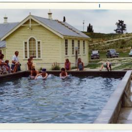 Swimming at the Cromwell Church family picnic