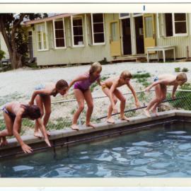 Swimming races, Cromwell Church picnic