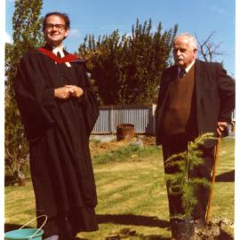 Tree planting ceremony, Cromwell Church