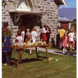 Refreshments in the Cromwell Church, St. John's, grounds