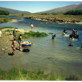Food fight at Nevis Camp, 1993