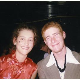 "Carolyn and Jamie," at the Masquerade Ball, Cromwell Church, 1996