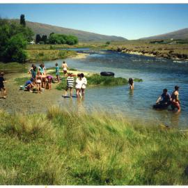 Aftermath of a food fight, Nevis Camp, 1993