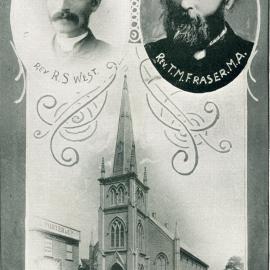 St. David's Church, Auckland, with two early ministers