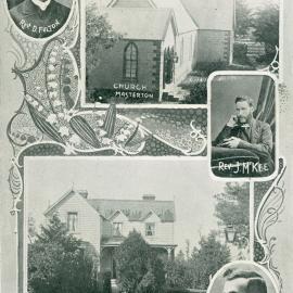 Masterton church and manse with early ministers