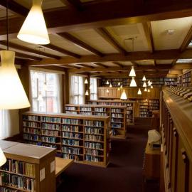 Interior view of the Hewitson Library