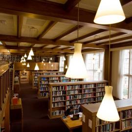 Interior view of the Hewitson Library