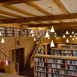 Interior view of the Hewitson Library