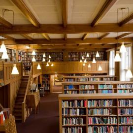 Interior view of the Hewitson Library